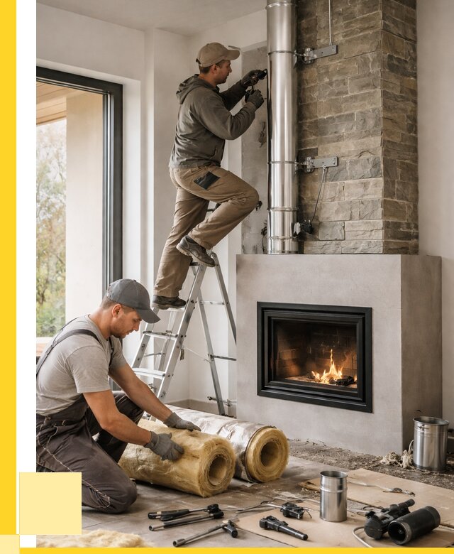 Монтаж дымоходов для каминов в Архангельске от 15422 р. ЭриданРхн