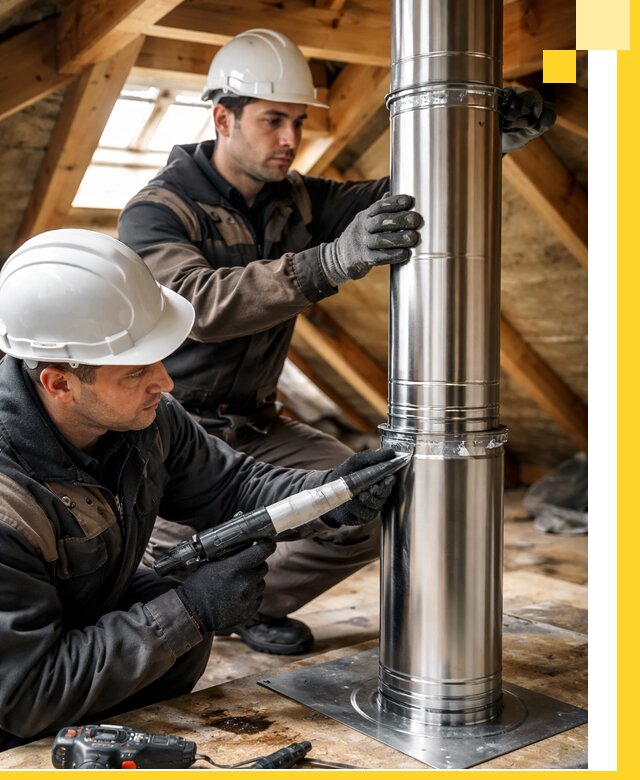 Монтаж дымоходов для каминов в Архангельске с гарантией качества
