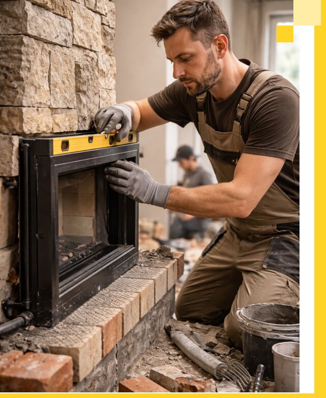 Дровяные камины под ключ в Архангельске: монтаж, обустройство