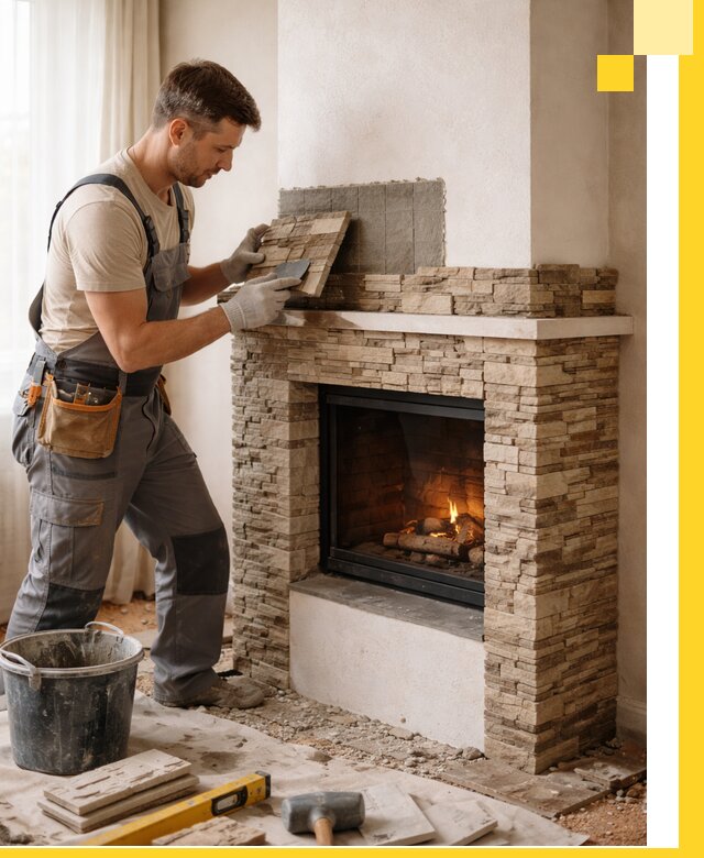 Изготовление и монтаж каминов для дома под ключ в Архангельске