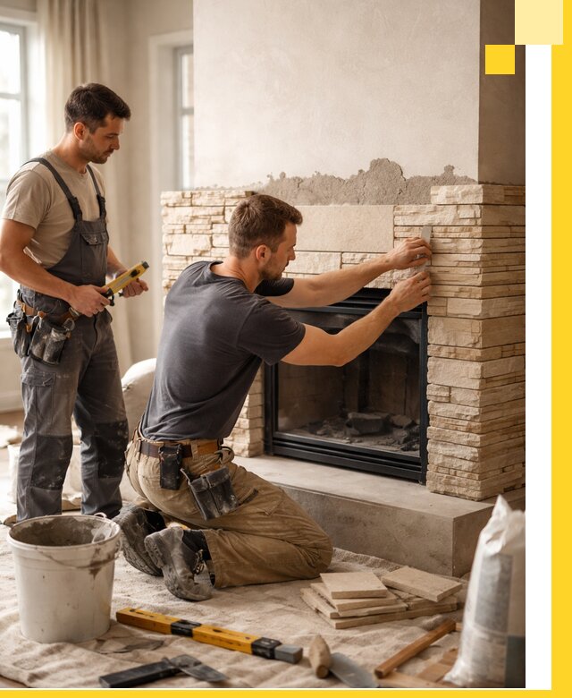 Установка и монтаж каминов для загородного дома в Архангельске