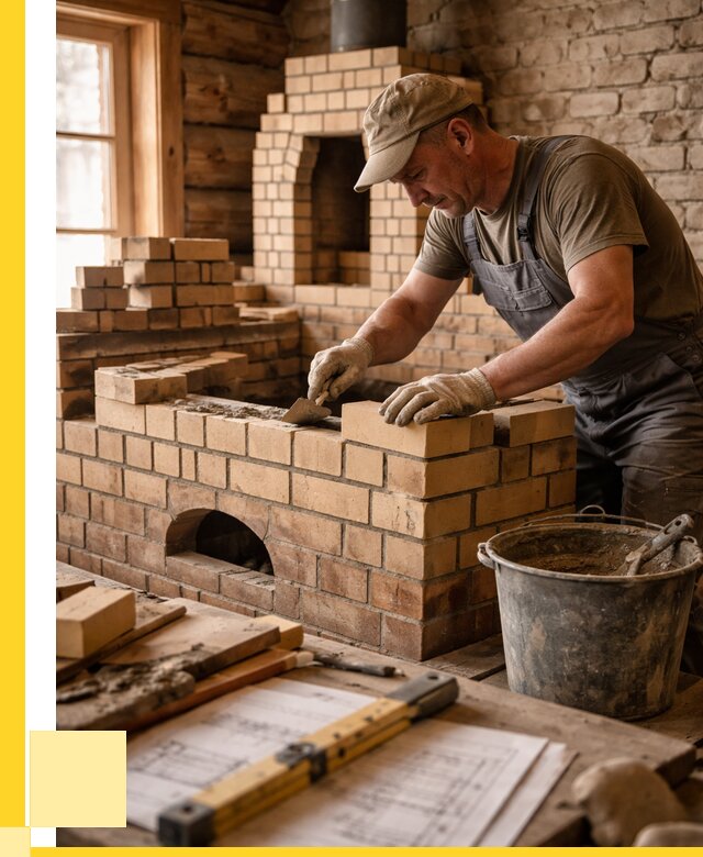 Кладка печей из кирпича в Архангельске цены от 30843 р. - ЭриданРхн