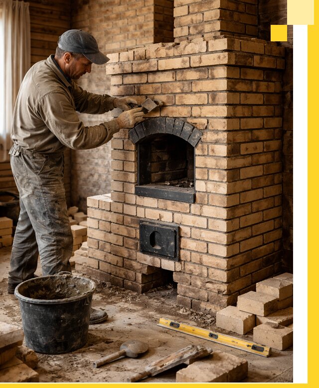 Кирпичные печи под ключ в Архангельске: проектирование и кладка