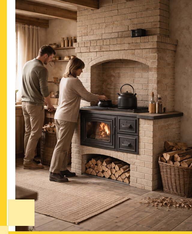 Печи с плитой в Архангельске от 46265 р. | ЭриданРхн — кирпичная печь