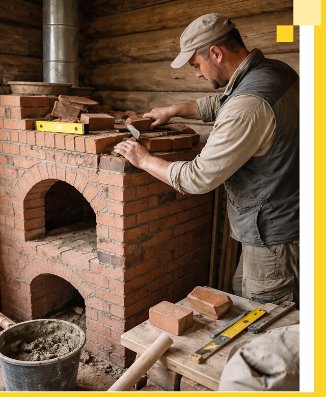 Изготовление и установка русских печей в Архангельске под ключ