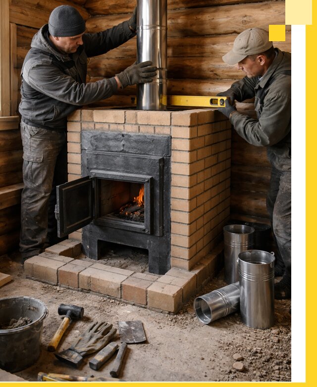 Проектирование, изготовление и установка банных печей в Архангельске