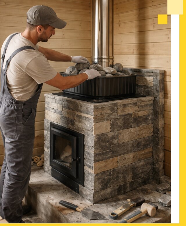 Печи для парной в Архангельске, производство, монтаж и обслуживание