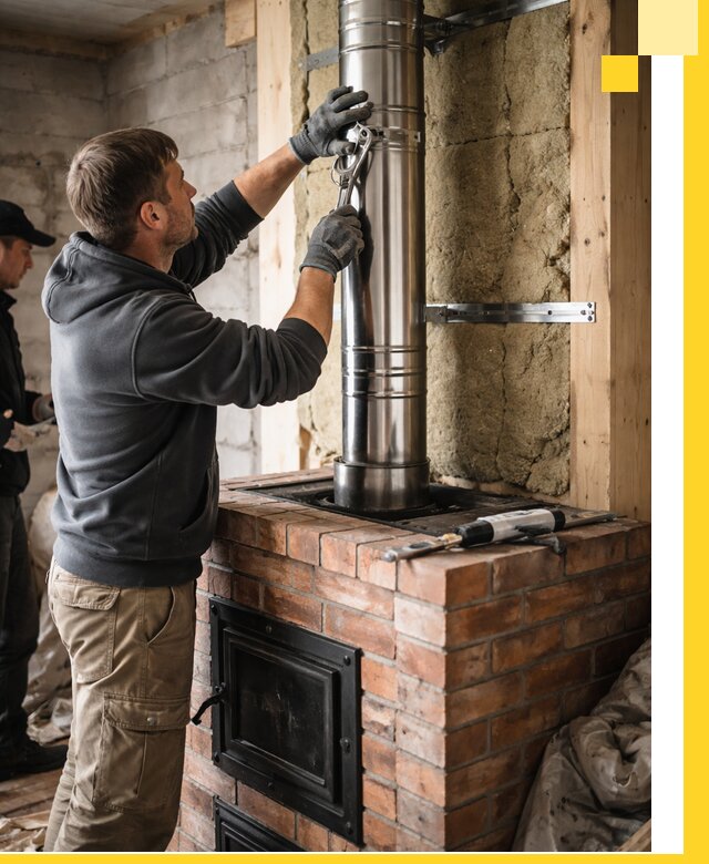 Изготовление и монтаж печей и дымоходов под ключ в Архангельске