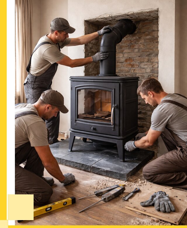 Монтаж печи камина в частном доме в Архангельске от 25703 р. | ЭриданРхн