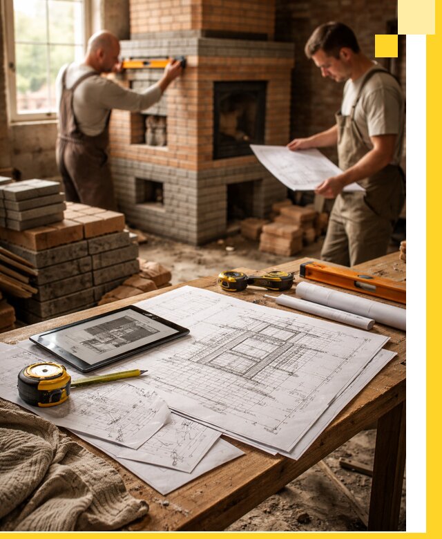 Проекты печей и каминов с индивидуальным дизайном в Архангельске