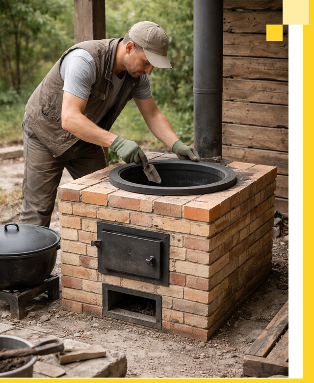 Изготовление и установка печей для казана в Архангельске под ключ