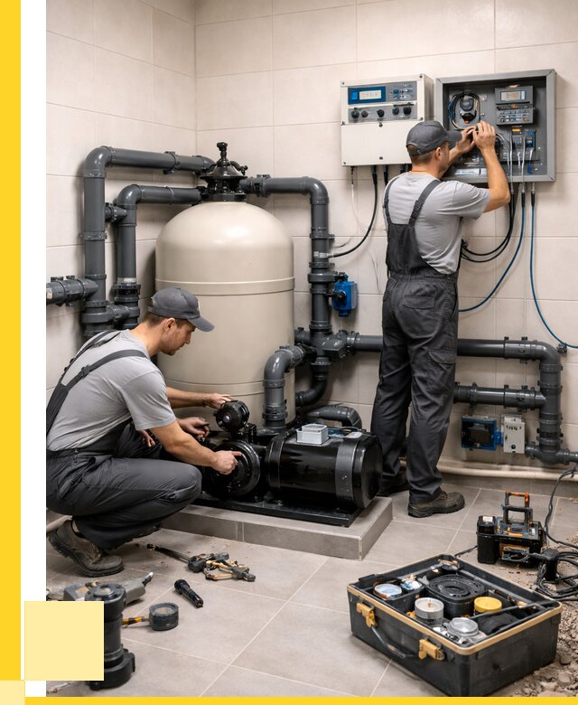 Монтаж оборудования для бассейнов в Архангельске от 41124 р. | ЭриданРхн