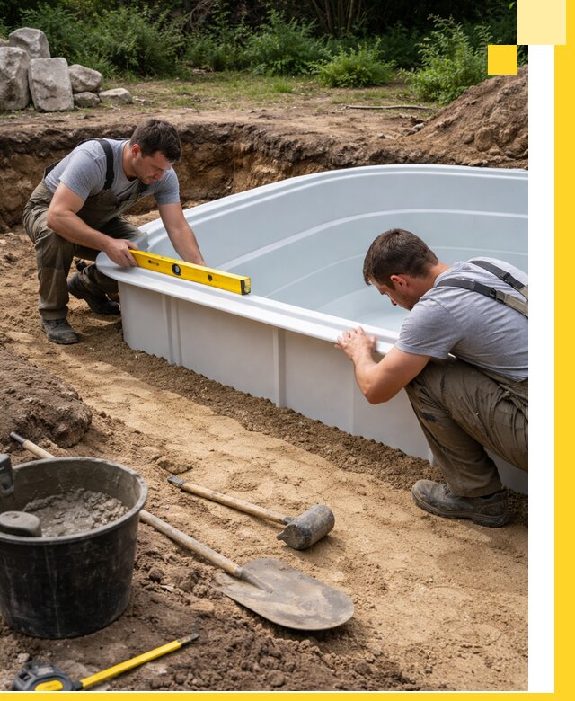 Производство и установка пластиковых бассейнов в Архангельске под ключ