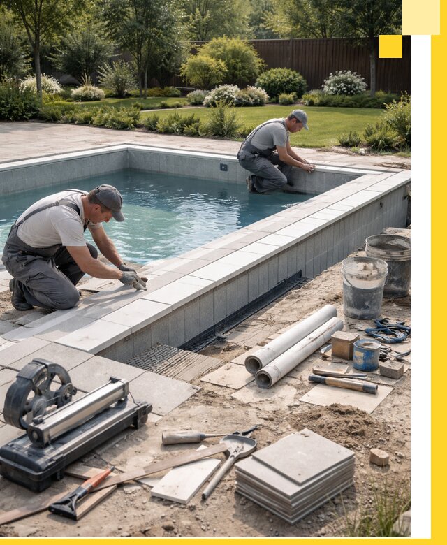 Строительство открытых бассейнов под ключ в Архангельске профессионально