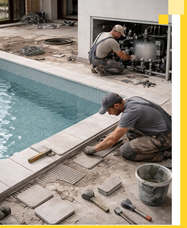 Строительство и монтаж бассейнов в коттедже в Архангельске