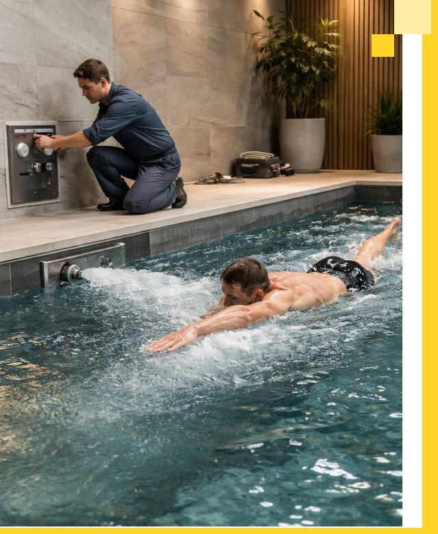 Проектирование и монтаж бассейнов с противотоком в Архангельске