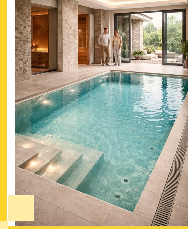 Бассейн во дворе в Архангельске: проект, отделка от 1233720 р. | ЭриданРхн