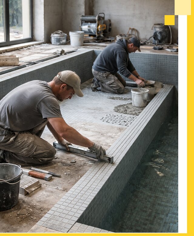 Строительство бассейна в частном доме в Архангельске под ключ