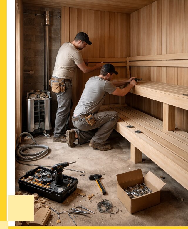 Монтаж саун под ключ в Архангельске от 123372 р. | ЭриданРхн