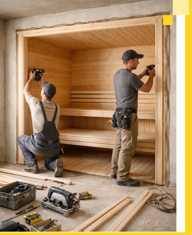 Монтаж саун под ключ в Архангельске — проектирование и установка