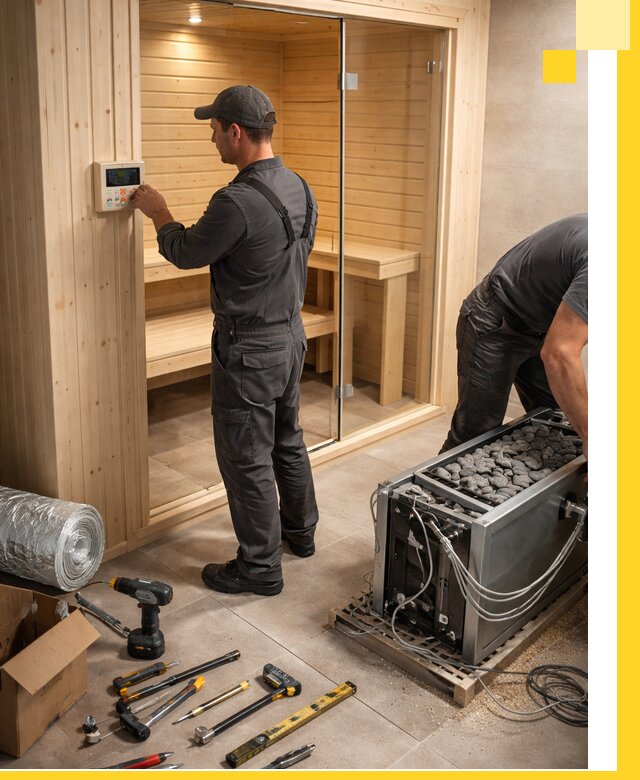 Поставка, установка и монтаж электрических саун в Архангельске