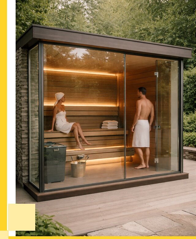 Сауна стеклянная и двери для сауны в Архангельске от 257025 р. | ЭриданРхн