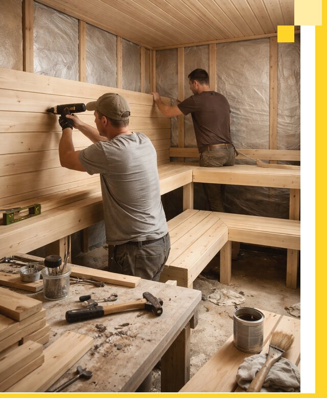 Профессиональная отделка бань и саун под ключ в Архангельске