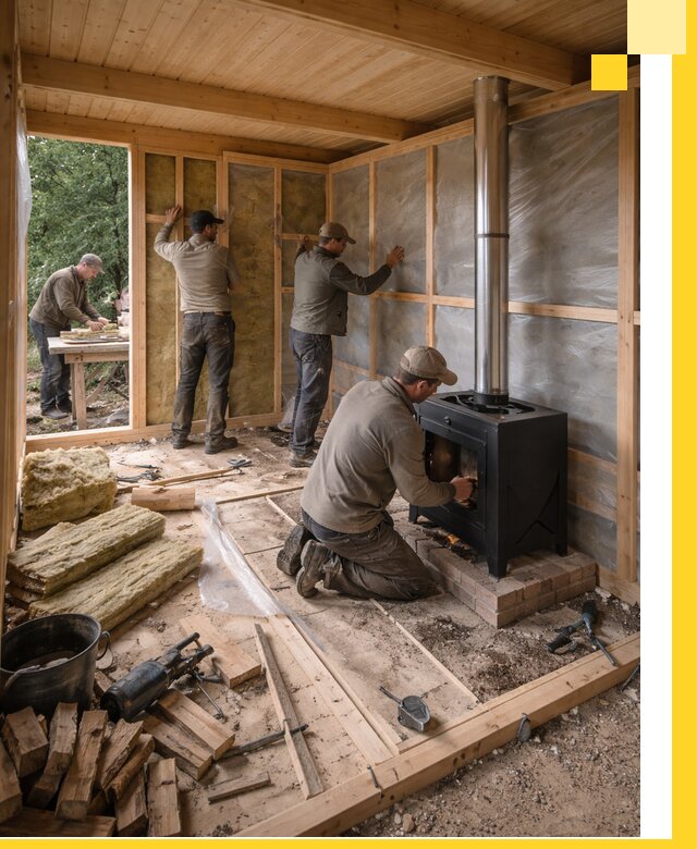 Профессиональный монтаж бань под ключ в Архангельске для дома