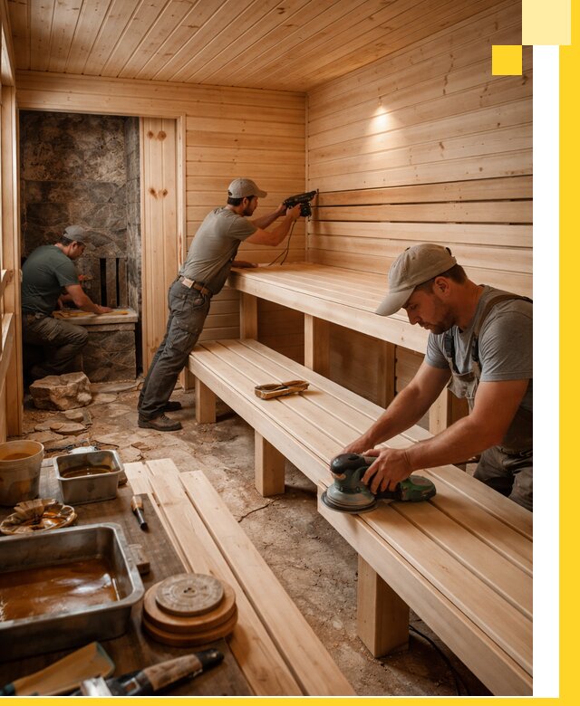 Профессиональная отделка бань в Архангельске под ключ, с гарантией