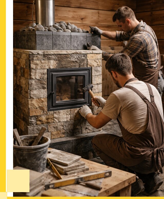 Облицовка банной печи в Архангельске от 15422 р. | ЭриданРхн