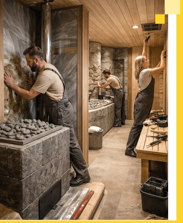 Строительство бань и SPA процедур в Архангельске под ключ и отделкой