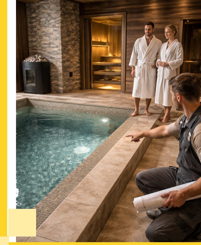 Проект бани с бассейном под ключ в Архангельске от 66827 р. | ЭриданРхн