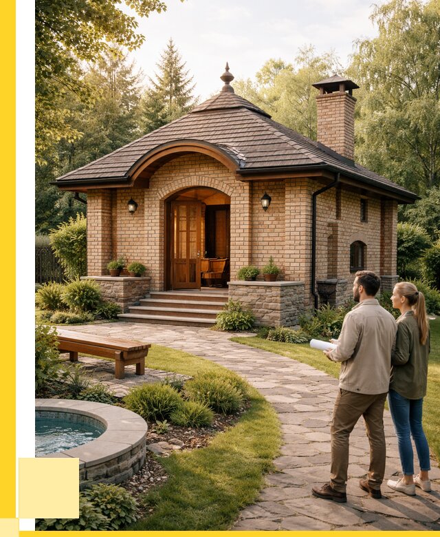 Проект кирпичной бани в Архангельске от 30843 р. | ЭриданРхн