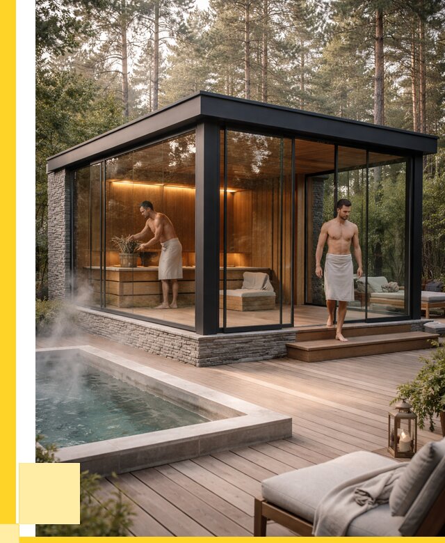 Стеклянные бани и двери в Архангельске от 462645 р. | ЭриданРхн