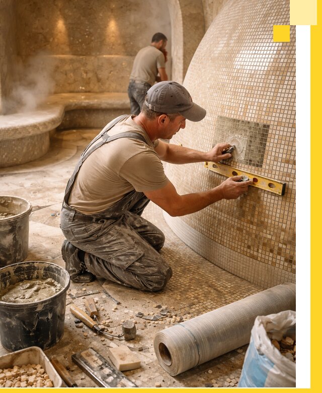 Хамам под ключ в Архангельске: проектирование, строительство, отделка