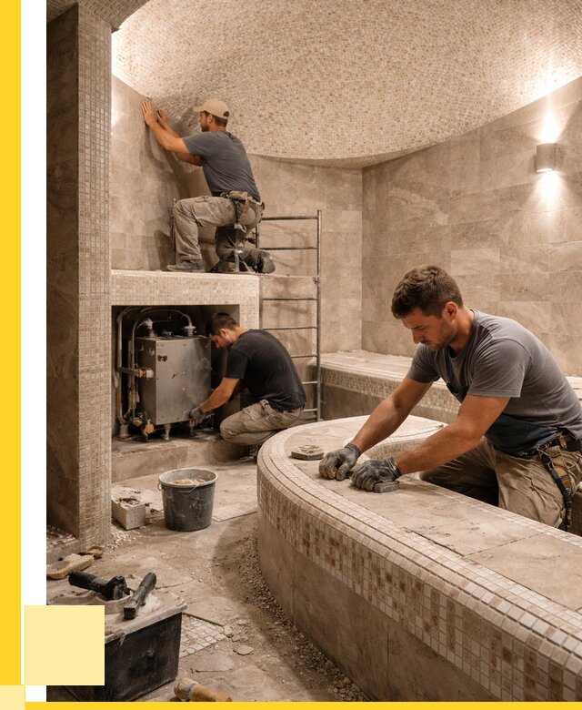 Монтаж хамамов под ключ в Архангельске от 257025 р. ЭриданРхн