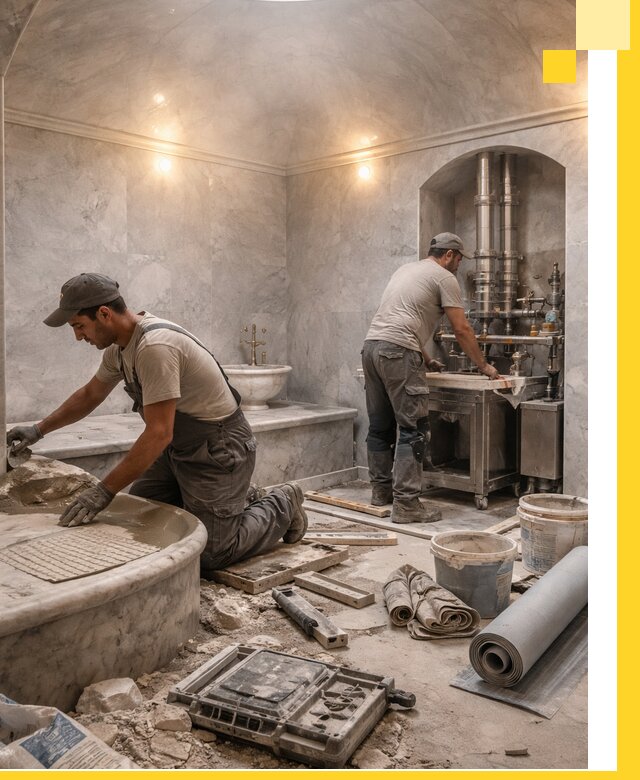 Строительство турецких бань хаммам под ключ в Архангельске