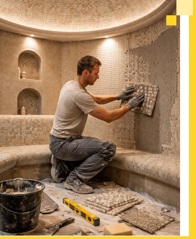 Устройство и монтаж домашнего хамама под ключ в Архангельске