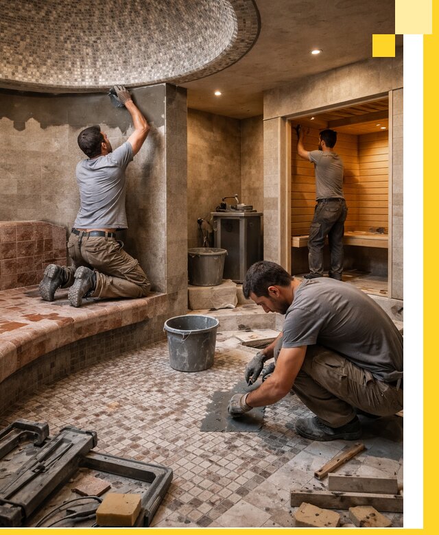 Проект и строительство хамама бани и сауны под ключ в Архангельске